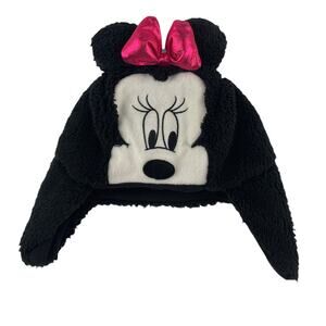 Disney Baby Gap Minnie Mouse Beanie With Ear Flap. Girls Size Small